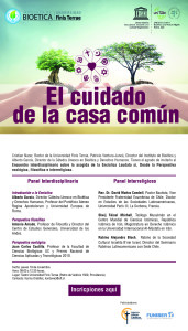 Poster Panel El cuidado de la casa común - 19 noviembre 2015 - UFT