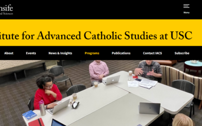 Prof. Fr. Michael Baggot, LC named Fellow at the Institute for Advanced Catholic Studies at USC